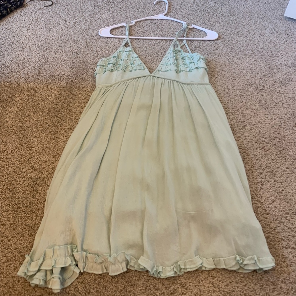 Mint green dress